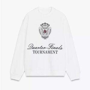 Nwt- zara- Front Embroidery Sweatshirt-small